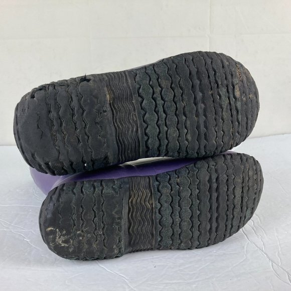 Bogs Girls Sz 3 Purple Winter Snow / Rain Mud Boots Insulated Waterproof - Picture 9 of 9